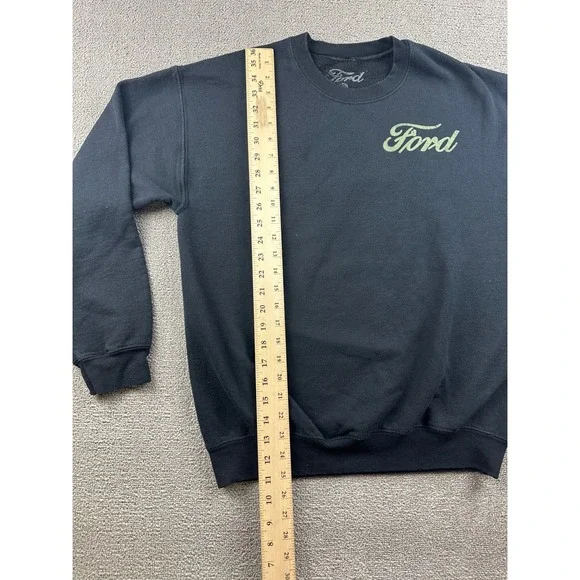 Ford Bronco Sweatshirt Men M Black Car Graphic Logo Print Crewneck Long Sleeve - Picture 6 of 8